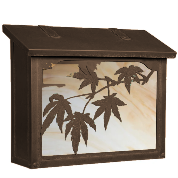 Japanese Maple Large Wall Mount Mailbox AF-153