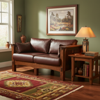American Mission Spindle Loveseat Lifestyle