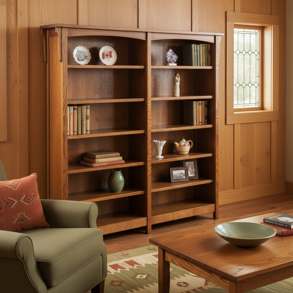 Arts and Crafts lifestyle scene featuring the bookcase