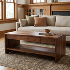 Ashton coffee table in a warm Craftsman living room