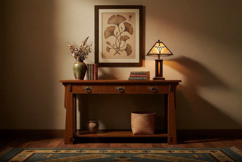 Aurora Crofter Sofa Table - Arts & Crafts Lifestyle