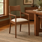 Avocet Arm Chair in a warm Craftsman dining room