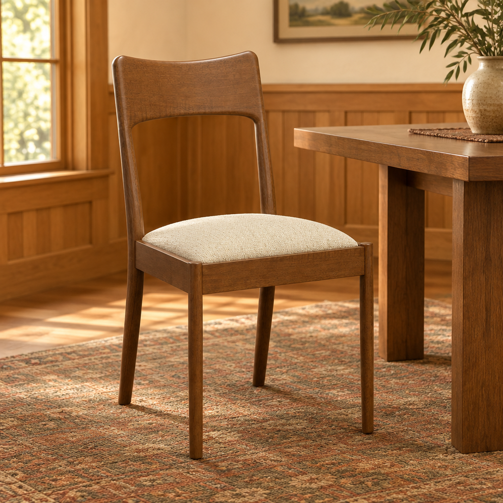 Avocet Side Chair in a warm Craftsman dining room