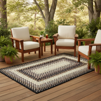 Black Mist Rug – Outdoor Patio Lifestyle
