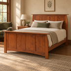 Bordeaux bed in a Craftsman bedroom