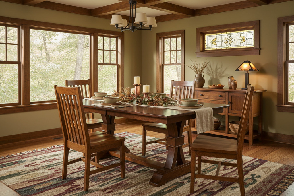 Bowerston Double Pedestal Table Lifestyle