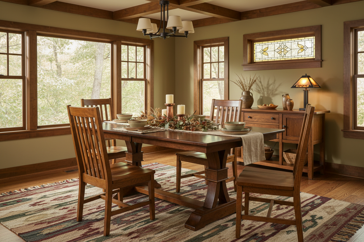 Bowerston Double Pedestal Table Lifestyle