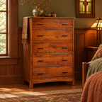 Catalina Chest of Drawers lifestyle image in an Arts & Crafts bedroom