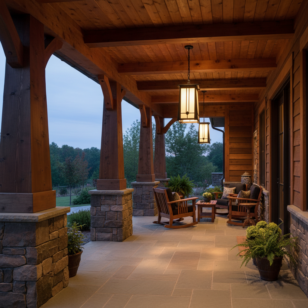 Craftsman Porch Pendant Lifestyle
