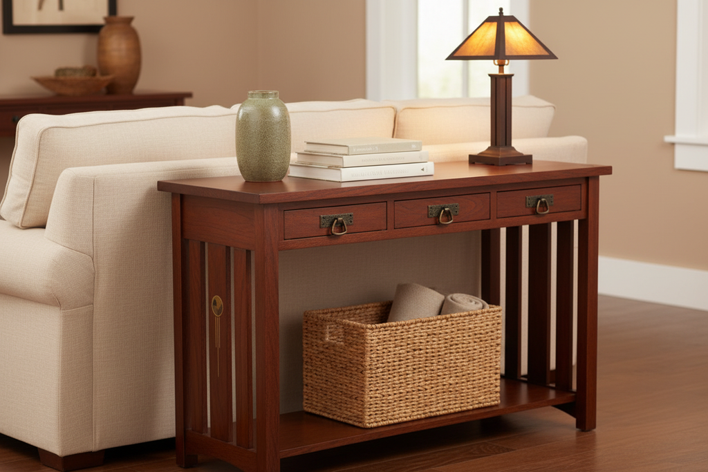 Craftsman Sofa Table Lifestyle
