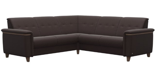 Stressless Flora Wood Sectional 2-2.5 seater