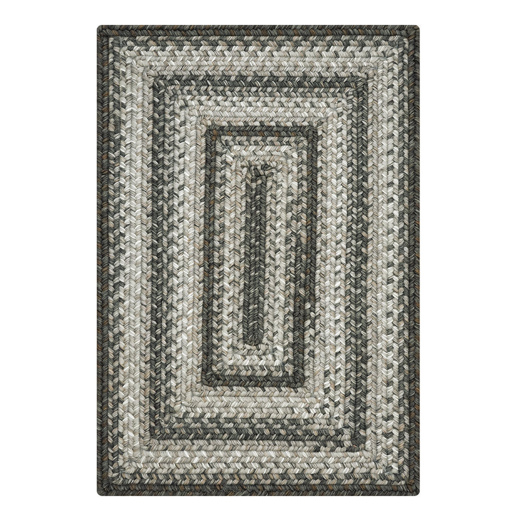 Graphite Grey Outdoor Braided Rug