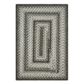 Graphite Grey Outdoor Braided Rug