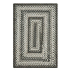 Graphite Grey Outdoor Braided Rug