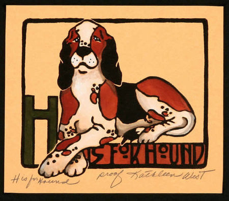 H is for Hound Print
