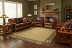 Highland Park Green Rug – Lifestyle