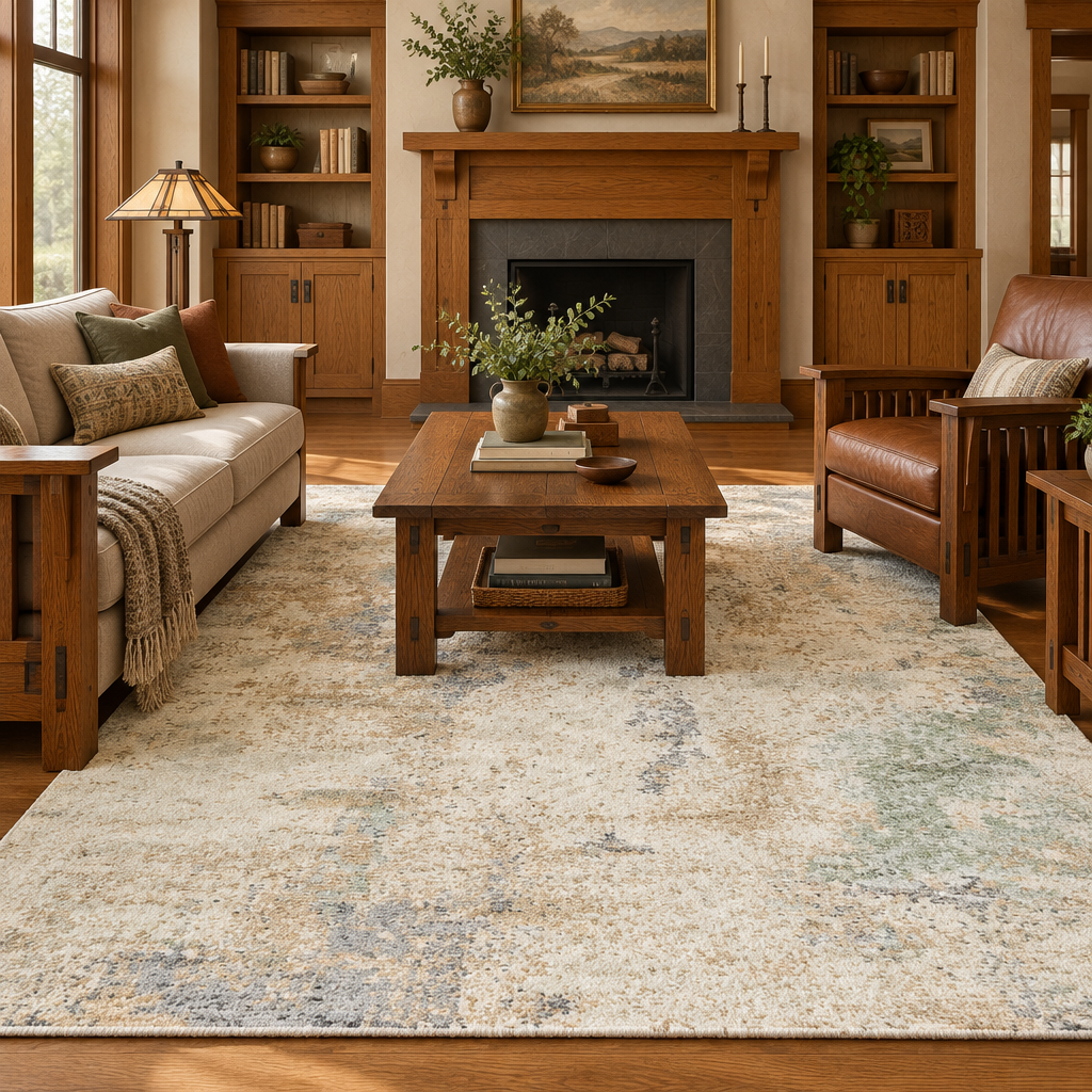 Lifestyle image of the Surya Baranof rug