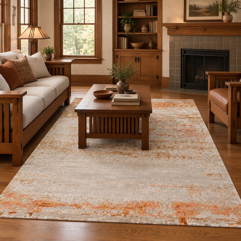 Lifestyle image of the Surya Ephemeral rug