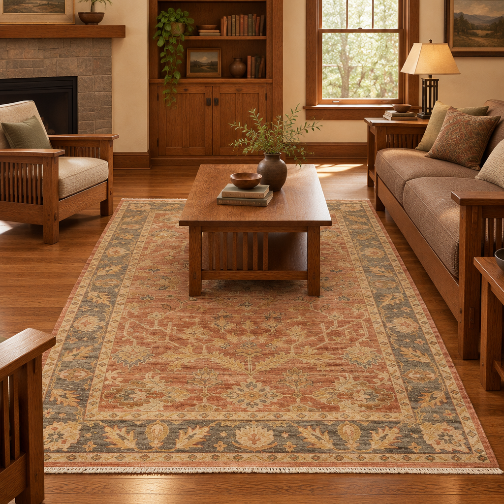 Lifestyle image of the Surya Hillcrest HIL-9009 rug