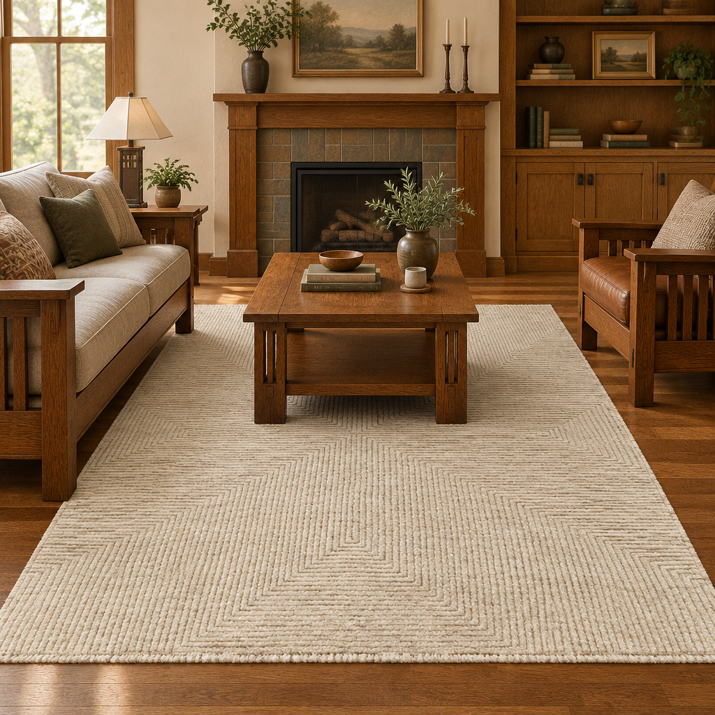 Lifestyle image of the Surya Tuns rug