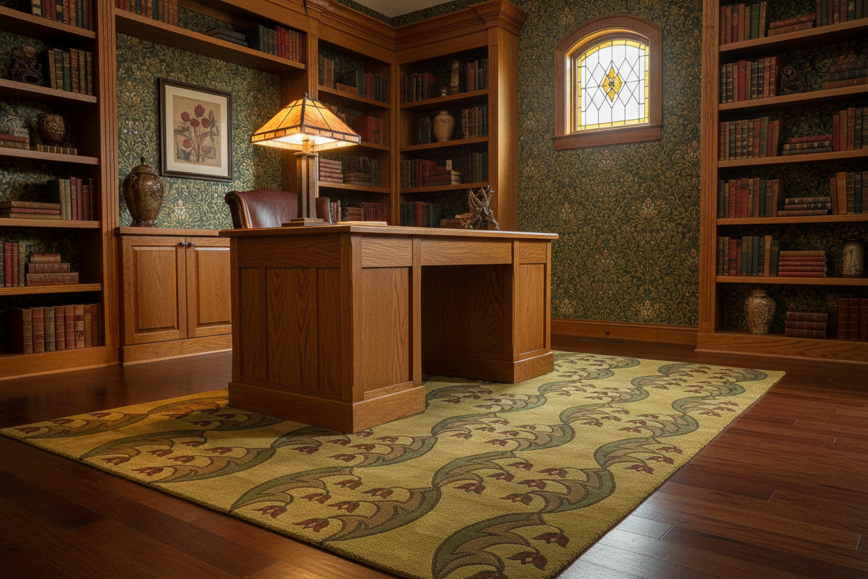 Light Tulip Fest Rug - Arts & Crafts Office