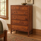 Lynnwood chest in a warm Craftsman bedroom