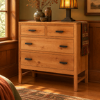 Lynnwood Small Chest of Drawers lifestyle image in an Arts & Crafts bedroom