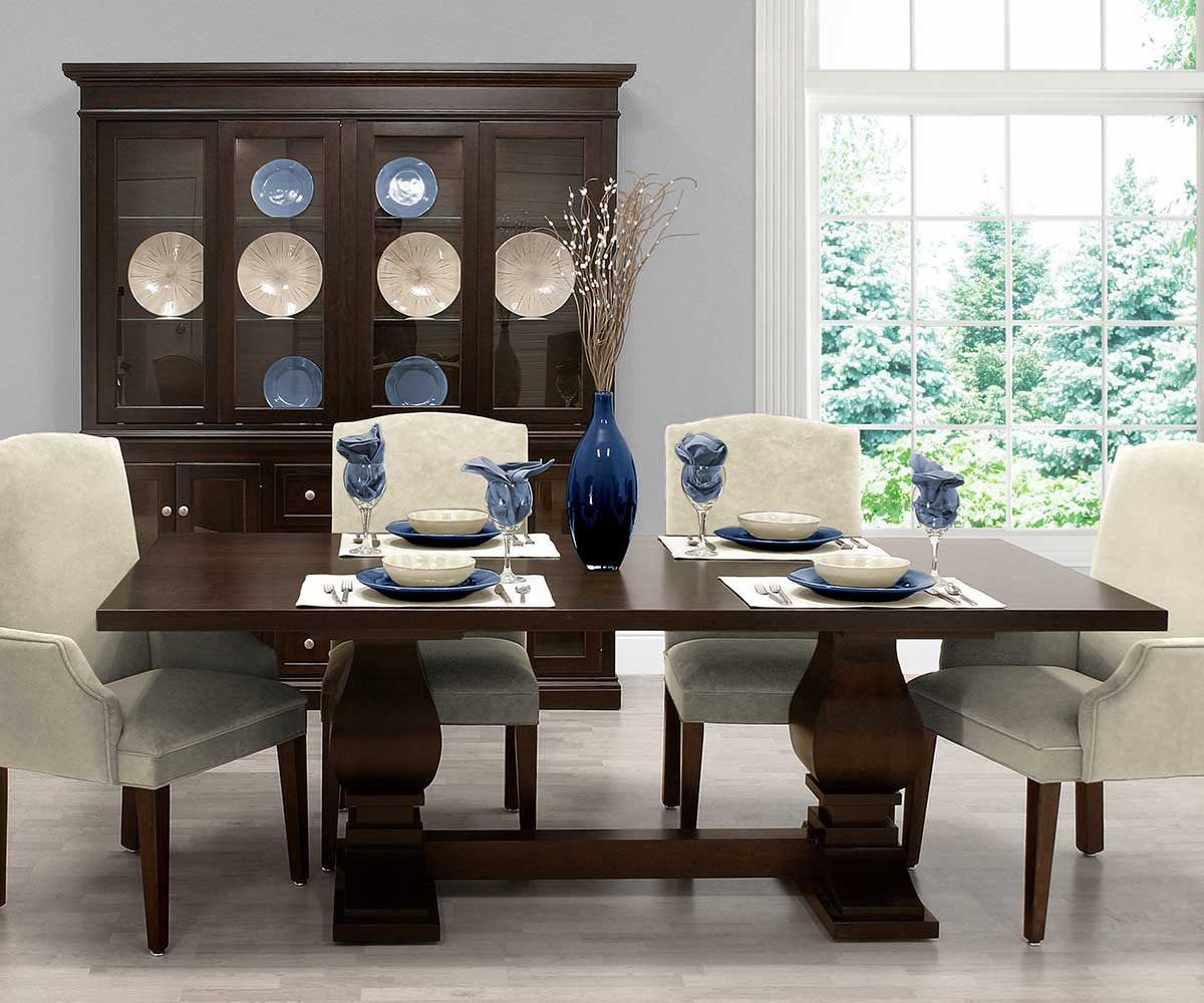 Madison Double Base Table with Leaves 23015-CD