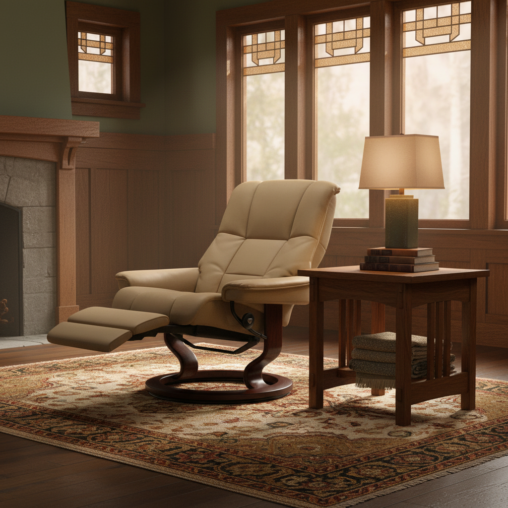 Mayfair Power Recliner Sand Lifestyle