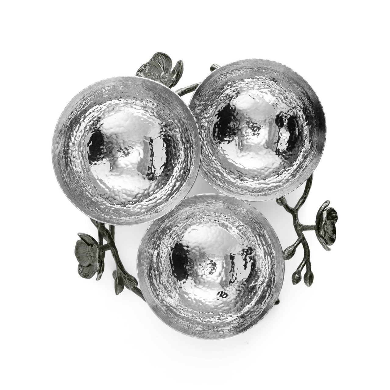 Black Orchid Triple Nut Dish by Michael Aram