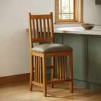 Mission bar chair in a warm Craftsman lifestyle setting