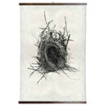 Grand Format Nest Study #12 Print  with wood Hanger