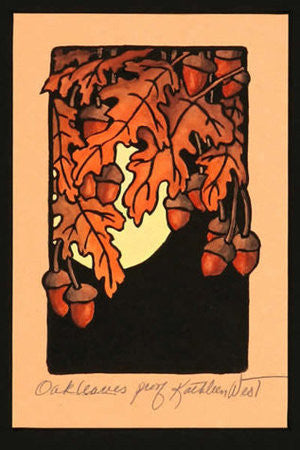 Oak Leaves Print