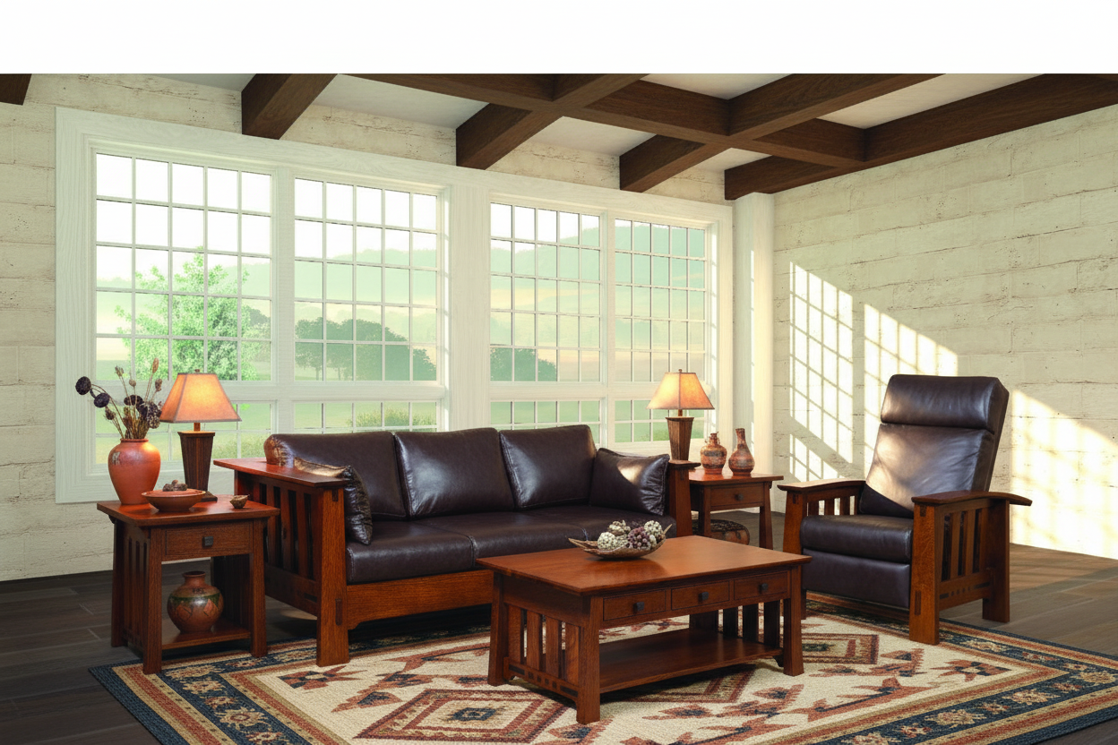 Pasadena Living Room - Arts & Crafts Style