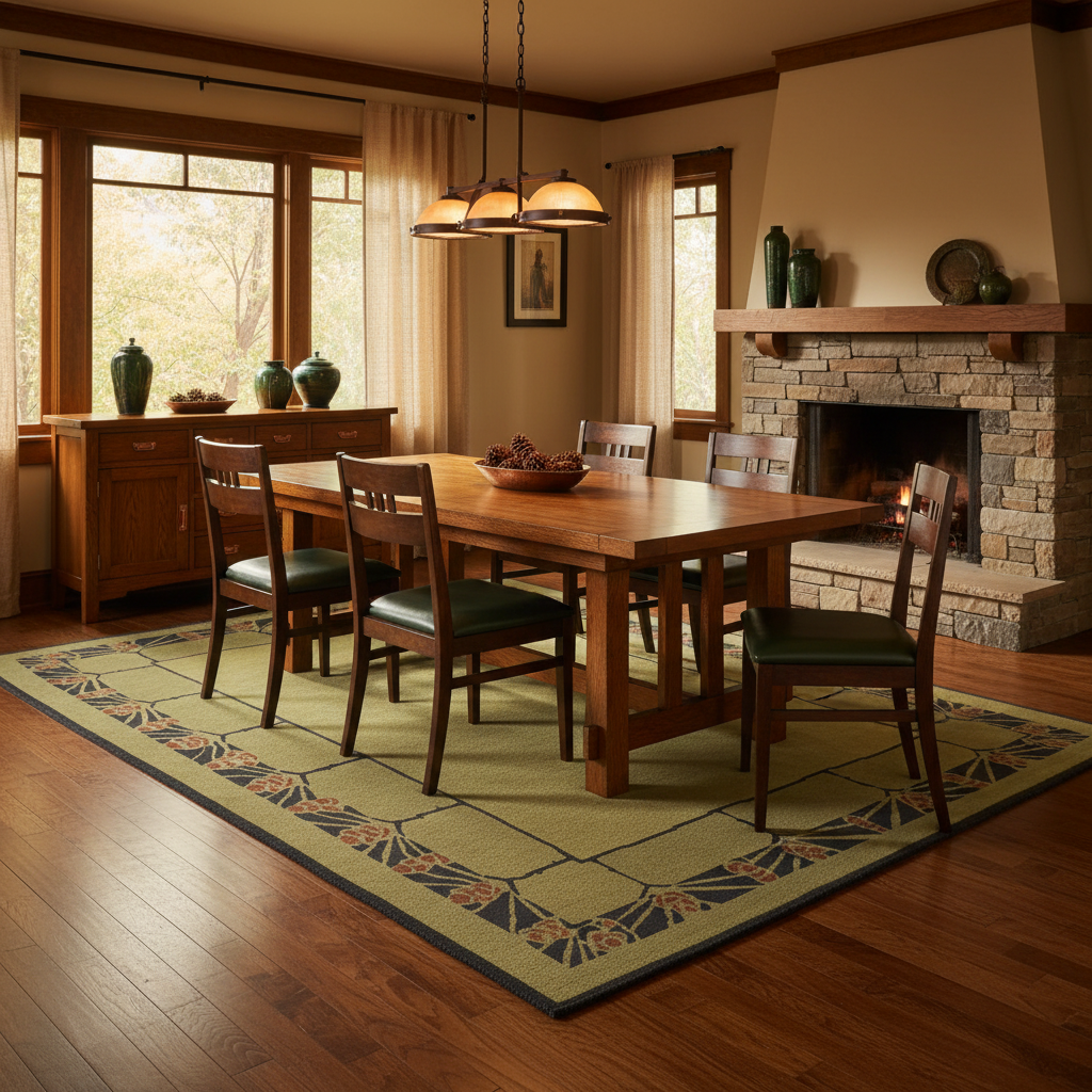 Pine Cone Wasabi Dining Room Lifestyle