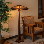 Prairie Craftsman Floor Lamp Lifestyle