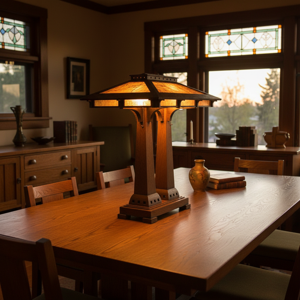 Prairie Double Pedestal Table Lamp Lifestyle