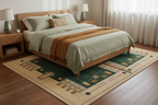 Prairie III Rug Prairie Style Bedroom Lifestyle