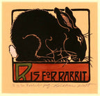 R is for Rabbit Print