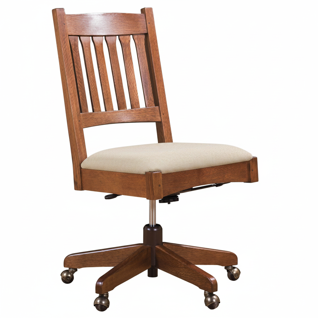 Mission Armless Swivel Desk Chair By Stickley