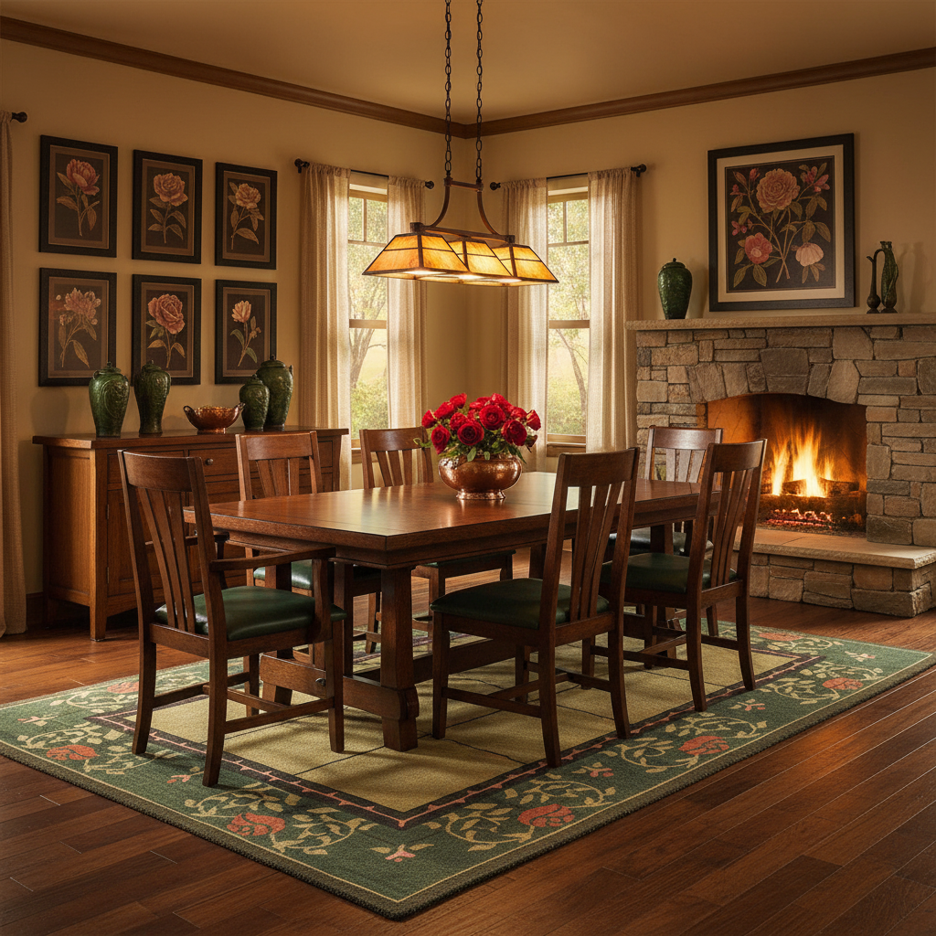 Rose Autumn Dining Room Lifestyle