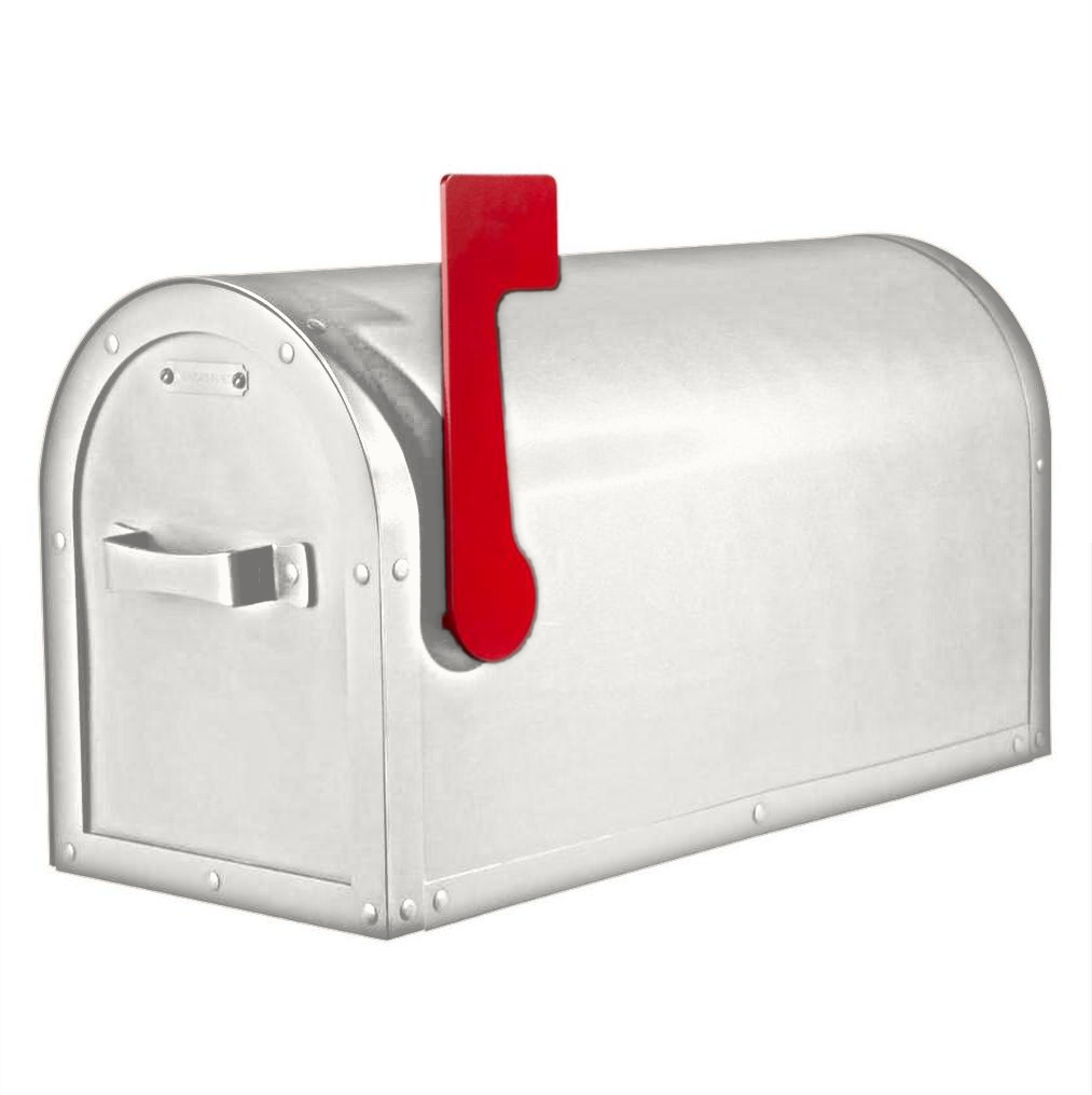 Arched Solid Brass Post Mount Mailbox  AF-501