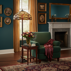 Scarlet Dragonfly Floor Lamp Lifestyle Square
