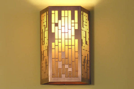 Rectangular  Grid Sconce by James Mattson