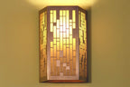 Rectangular  Grid Sconce by James Mattson