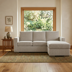 Serenity chaise sofa in a warm Craftsman living room