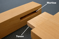 Sharpened mortise and tenon joint image