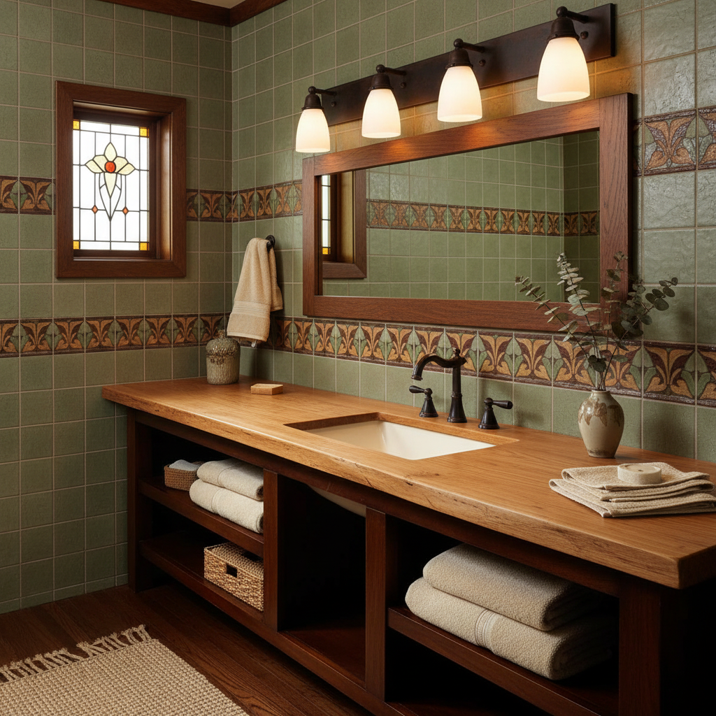 Simplicity SLB-4 4-Light Bar Lifestyle Bathroom