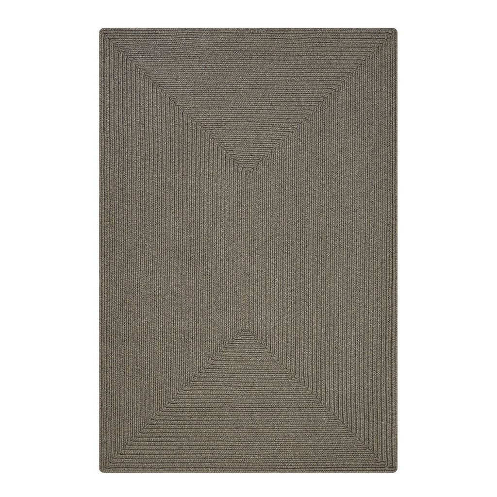 Smoke Grey Outdoor Braided Rug