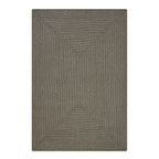 Smoke Grey Outdoor Braided Rug